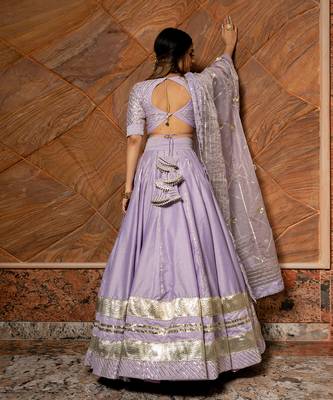 Ibadat Lilac Lehenga Set 4