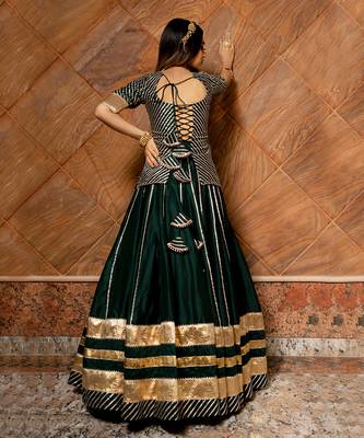 Baisa Dark Green Lehenga Set 2