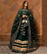 Baisa Dark Green Lehenga Set