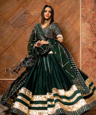 Baisa Dark Green Lehenga Set 5