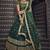 GREEN SEQUINS AND ZARI EMBROIDERED SOFT NET FESTIVE & PARTY WEAR SEMI STITCHED BRIDAL LEHENGA