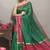 Green Dupion Silk Saree With Blouse