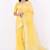 Light Yellow Net Saree With Blouse Piece