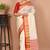 Cream Garad Silk Saree Without Blouse Piece