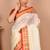 Cream Garad Silk Saree Without Blouse Piece