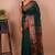 Green Matka Silk Saree With Blouse Piece