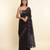 Suta Black Woven Design Cotton Blend Saree