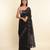 Suta Black Woven Design Cotton Blend Saree