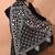 Black Kantha Stitch Silk Saree With Blouse Piece