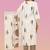 Brown Cotton Ikat Printed Stitched Kurta Suit Set
