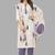 Blue Cotton Ikat Printed Stitched Kurta Suit Set
