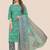 Green Cotton Abstract Printed Stitched Kurta Suit Set