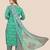 Green Cotton Abstract Printed Stitched Kurta Suit Set