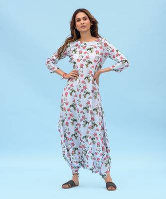 Iceberg Blue Dhoti Jumpsuit 1