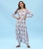 Iceberg Blue Dhoti Jumpsuit