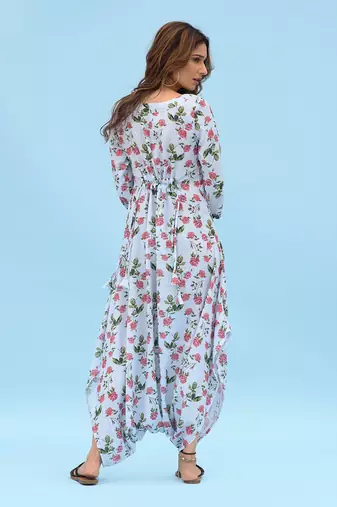 Iceberg Blue Dhoti Jumpsuit