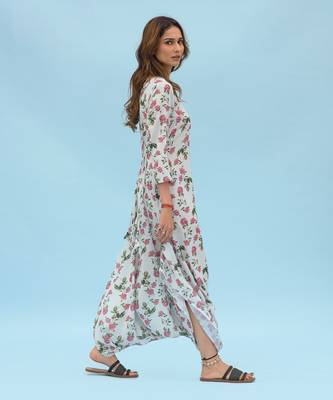 Sage Green Striped Dhoti Jumpsuit 2