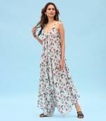 Sage Green Striped Palazzo Jumpsuit