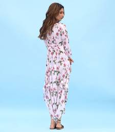 Soft Pink Berry Dhoti Jumpsuit