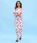 Soft Pink Berry Dhoti Jumpsuit