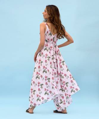 Soft Pink Berry Palazzo Jumpsuit 2