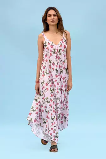 Soft Pink Berry Striped Palazzo Jumpsuit