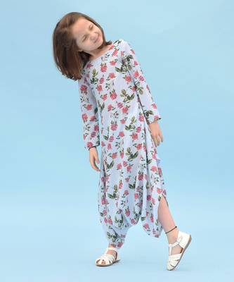 Iceberg Blue Dhoti Jumpsuit Kids 1