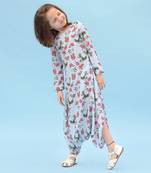 Iceberg Blue Dhoti Jumpsuit Kids