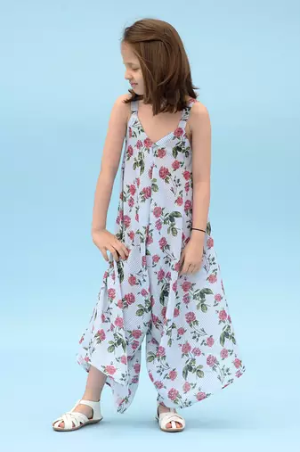 Iceberg Blue Palazzo Jumpsuit Kids