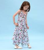 Iceberg Blue Striped Palazzo Jumpsuit Kids