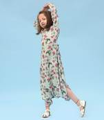 Sage Green Dhoti Jumpsuit Kids