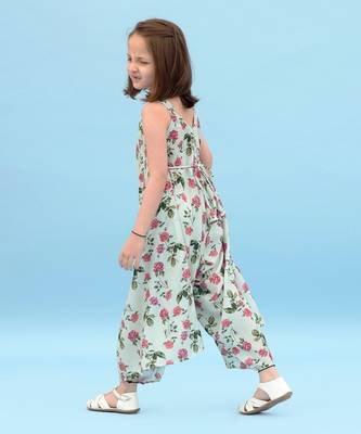 Sage Green Palazzo Jumpsuit Kids 2