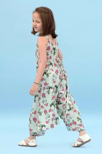 Sage Green Palazzo Jumpsuit Kids