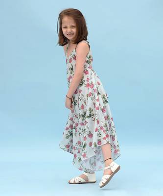 Sage Green Striped Palazzo Jumpsuit Kids 2