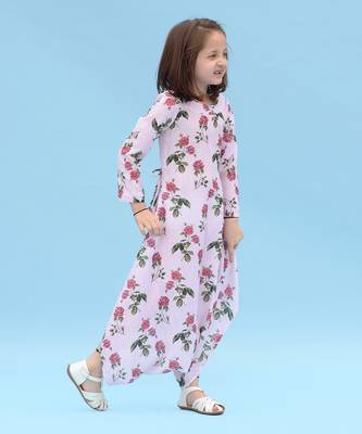 Soft Pink Berry Dhoti Jumpsuit Kids 1