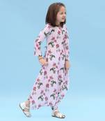 Soft Pink Berry Dhoti Jumpsuit Kids