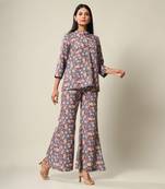 Persian Blue Flared Pants