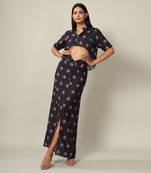 Heer Blue Knotted Skirt