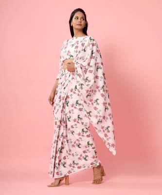 Soft Pink Berry Saree Set 3