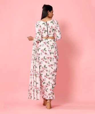 Soft Pink Berry Saree Set 5