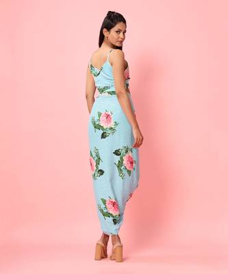 Striped Lungi Skirt & Top Set 4