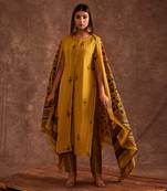 Mustard Handblocked Suit