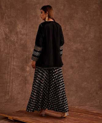Black Sharara Set 2