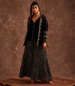 Black Sharara Set