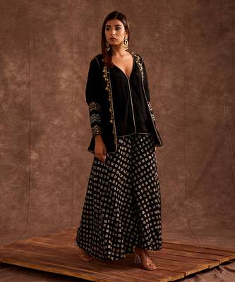 Black Sharara Set 3