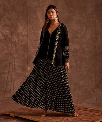 Black Sharara Set 4