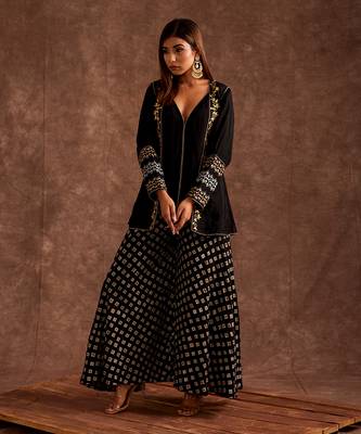 Black Sharara Set 5