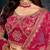 Pink embroidered art silk semi stitched lehenga