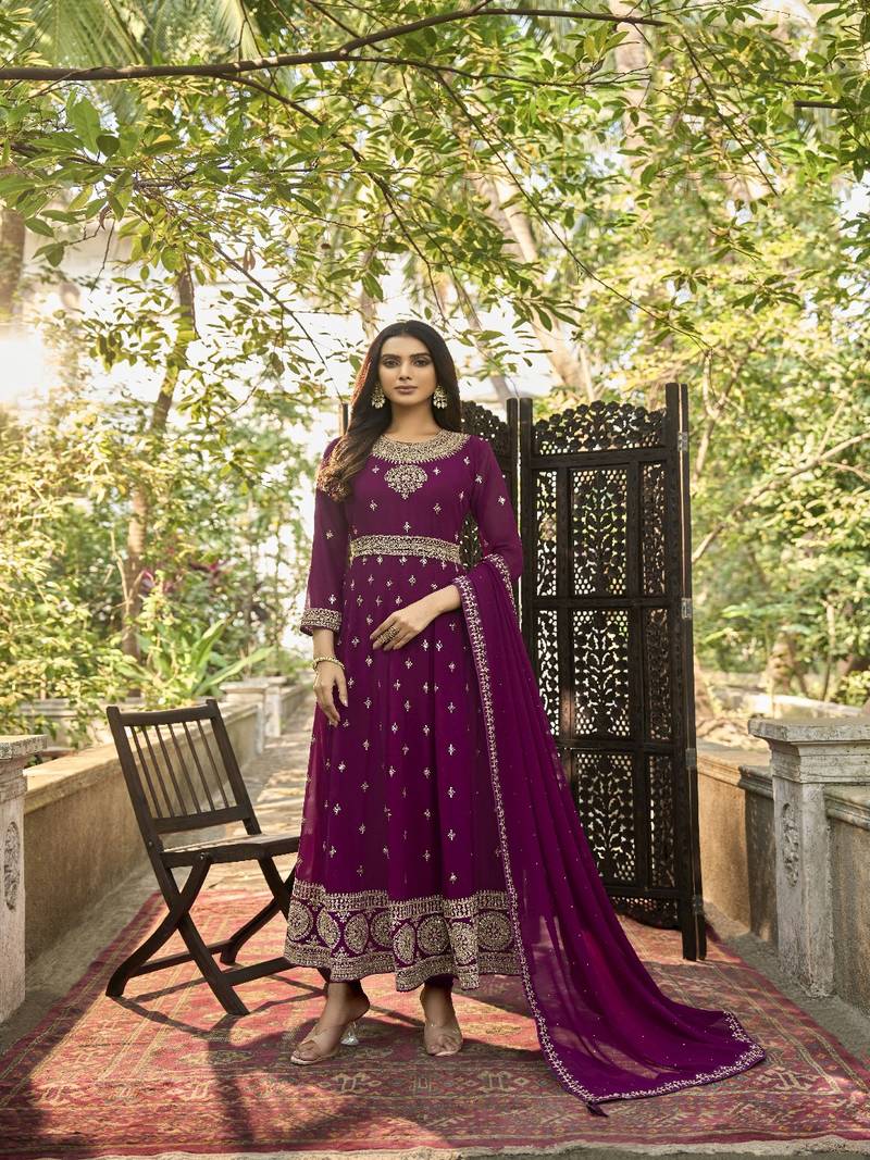 Grey Designer Readymade Pant Suit With Designer Embroidery Work