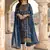 Blue Colour Embroidered Georgette Fabric Semi Stiched Festive Salwaar Kameez